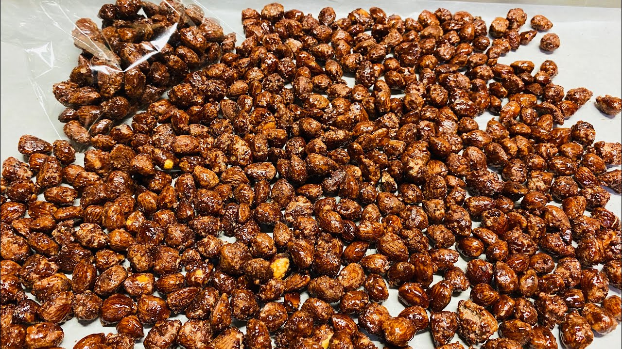 Mandorle pralinate e caramellate pronte in 15 minuti ￼