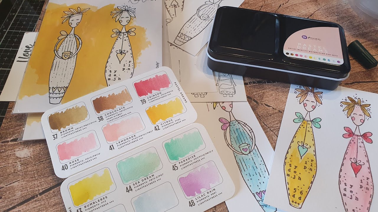 TEST NOUVELLE PALETTE AQUARELLE . Variations  Créatives @CarabelleStudioStamps