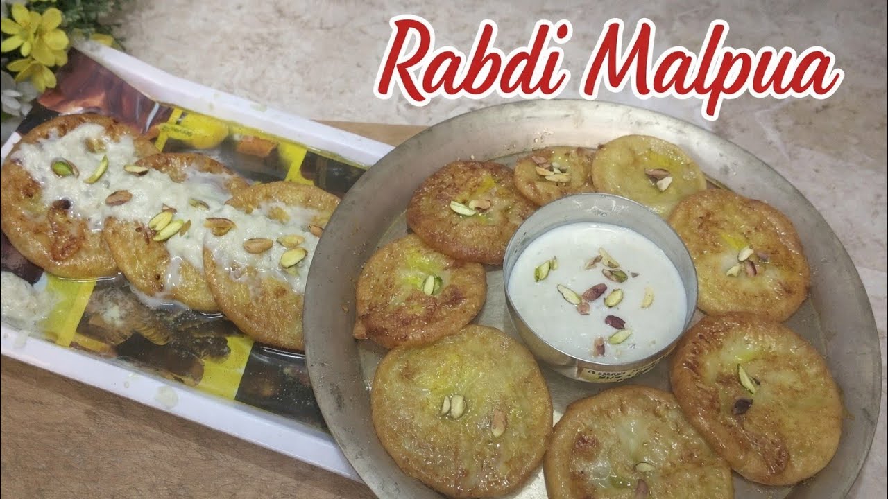 राजस्थानी रबड़ी मालपुआ Rajasthani RabdiMalpua, Holi Special, Malpua Recipe