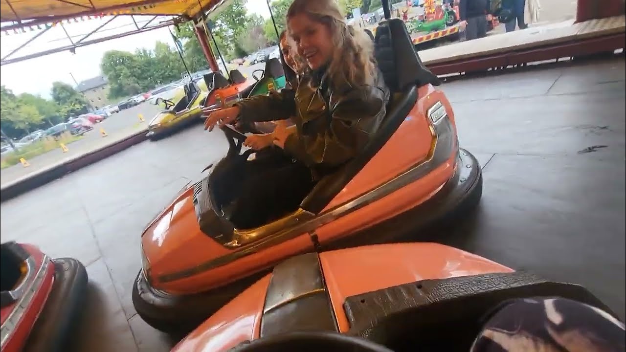 dodgems on ride pov perth Scotland funfair 18th of July 2024