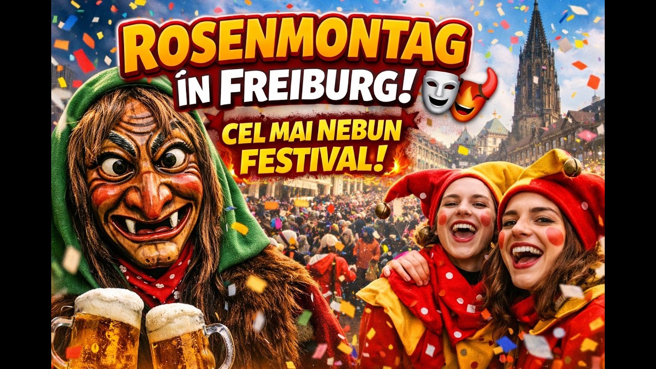 Rosenmontag în Freiburg Fasnacht 2026
