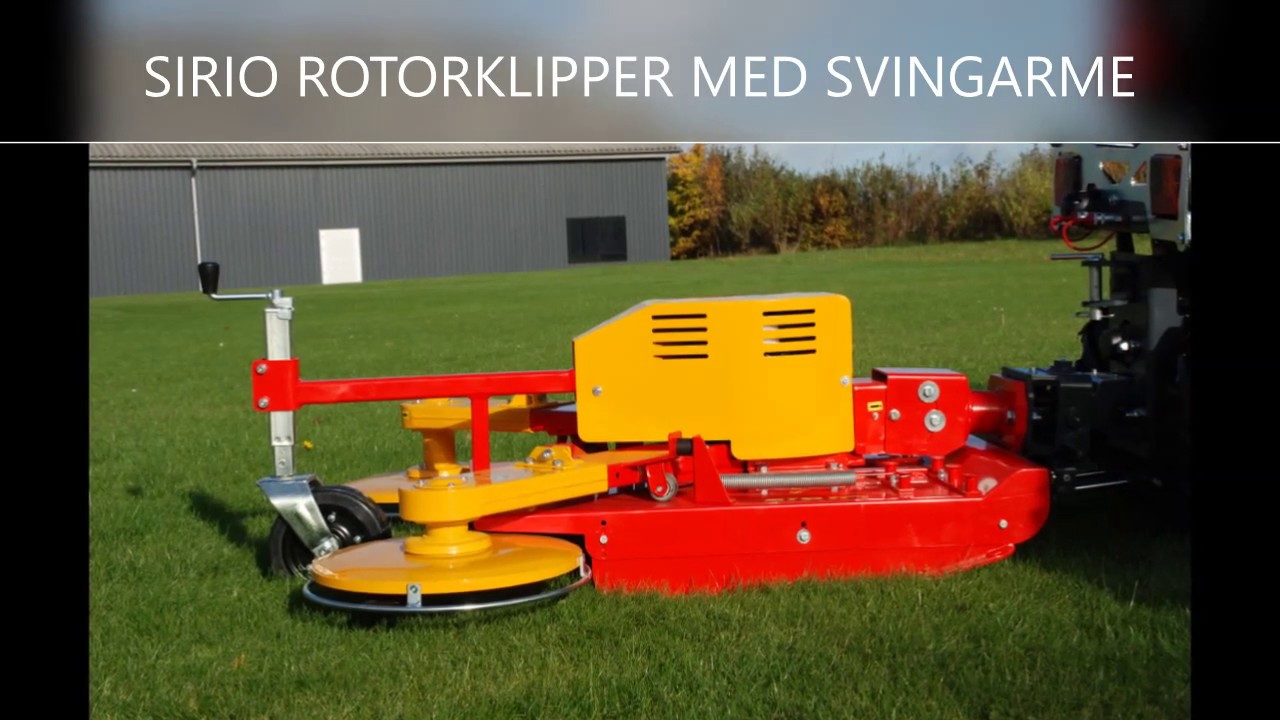 Sirio svingarmsklipper på Fort Sirio juletræstraktor
