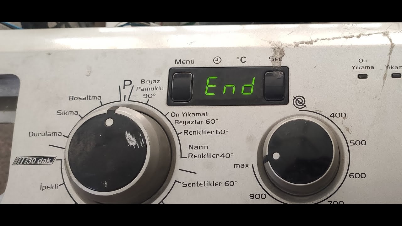 Vestel Çamaşır Makinesi END Hatası Çözüm Ve Detaylı Anlatım