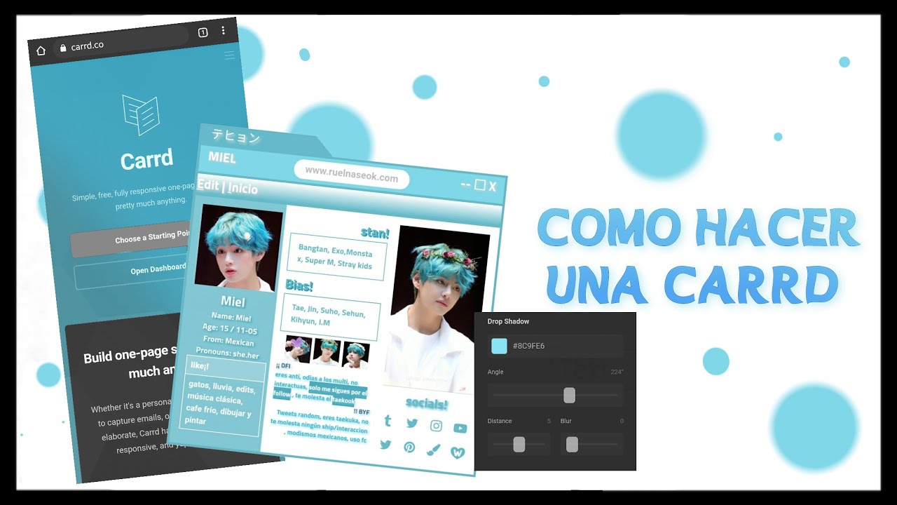 𓈈  我. como hacer una carrd : tips y datos  🜸⠀ 𓄹