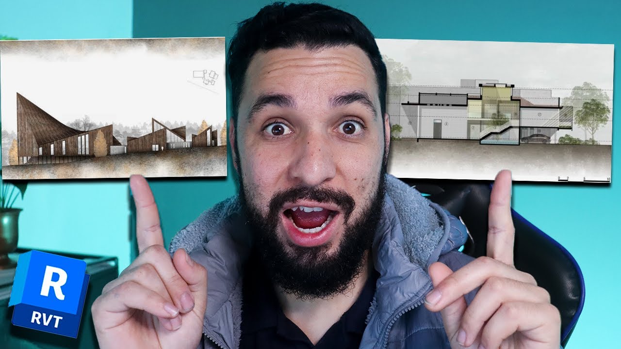 Efeito mescla de estilo visual TFG no Revit tutorial (Passo a Passo)