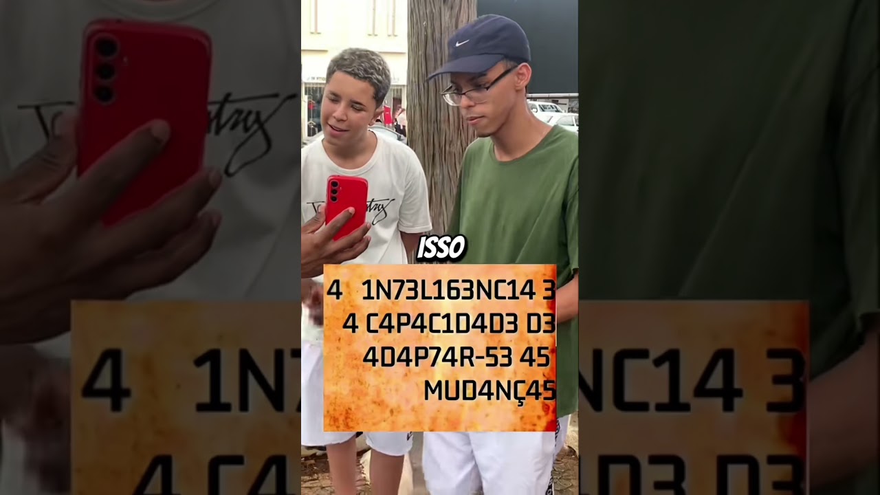 DUVIDO VOCÊ CONSEGUE LER OQUE ESTÁ ESCRITO !!