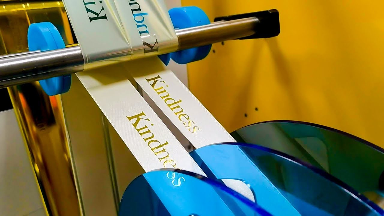 gold hot foil ribbon screen printing machine