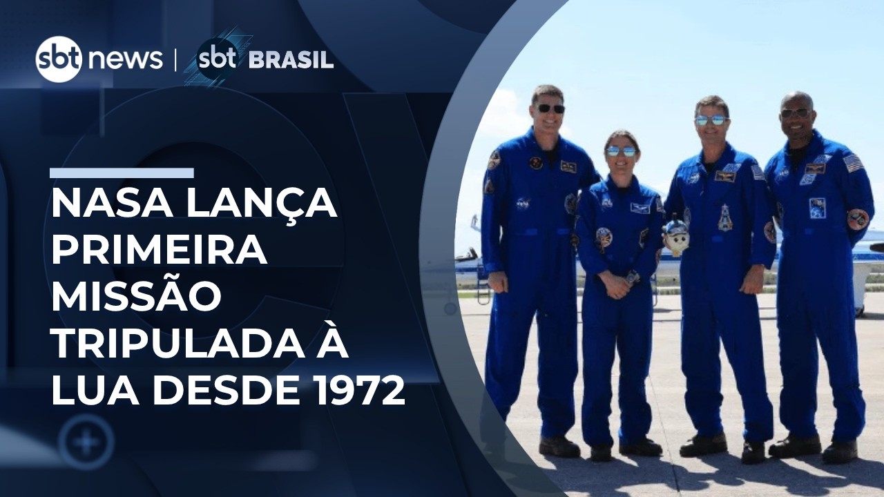 Artemis 2: Nasa lan&ccedil;a primeira miss&atilde;o tripulada &agrave; Lua ap&oacute;s 54 anos | #SBTBrasil