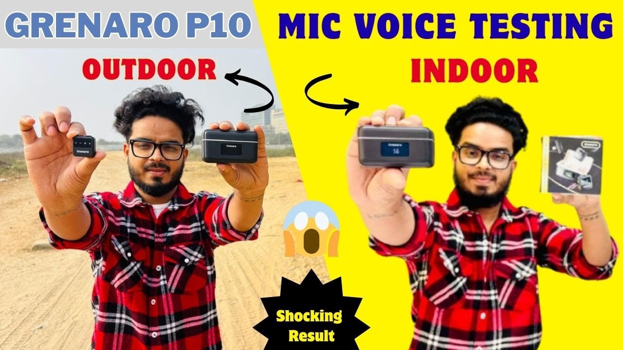 Grenaro P10 Wireless Mic Outdoor Testing vs Indoor Testing 🔥Grenaro Mic Real Testing🔥
