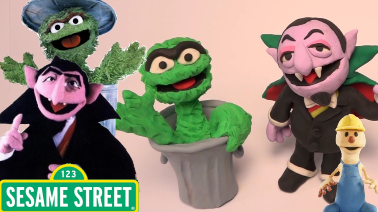 Oscar and Count - Sesame Street | PLAY DOH | PLAY with CLAY