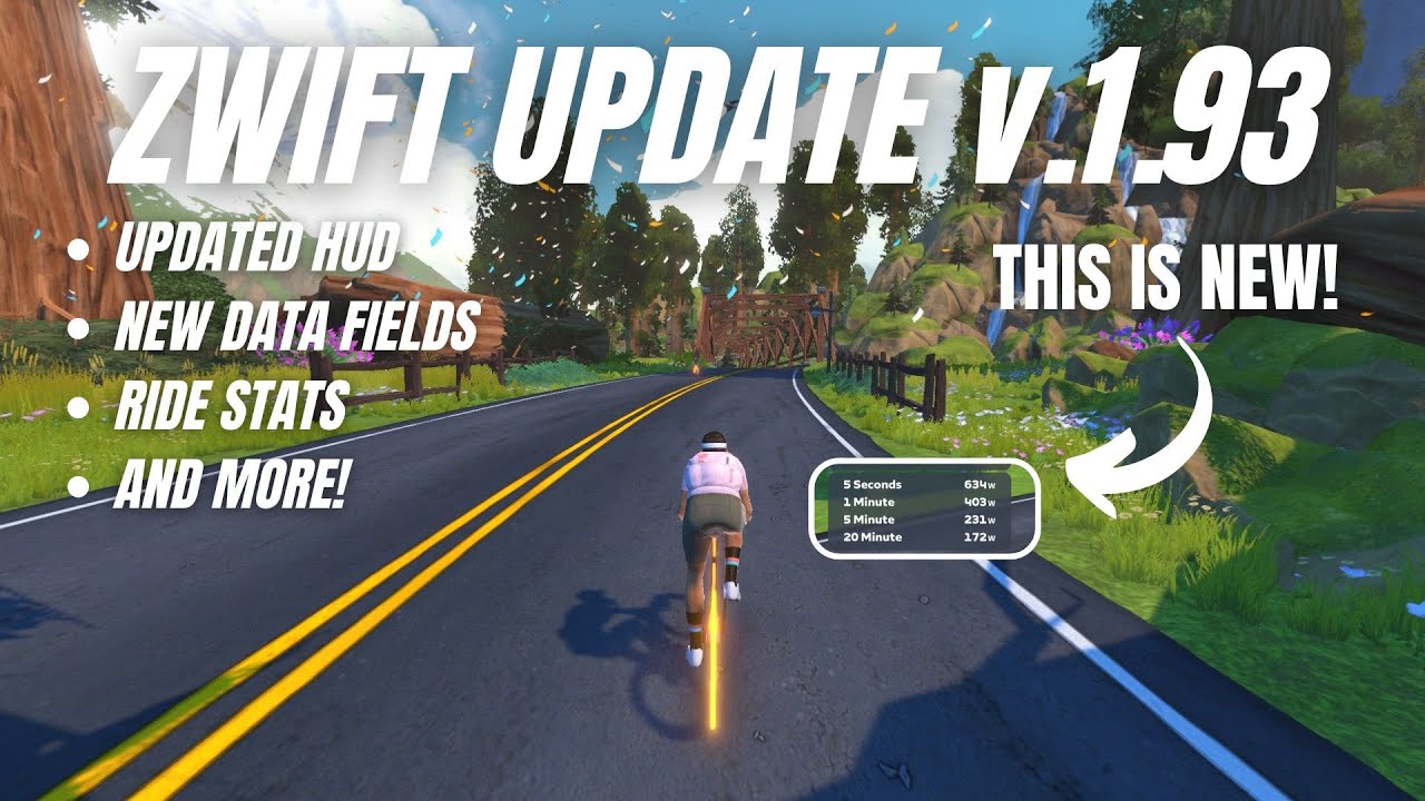 Zwift Update 1.93: NEW Stats Feature, HUD Data Fields, More!