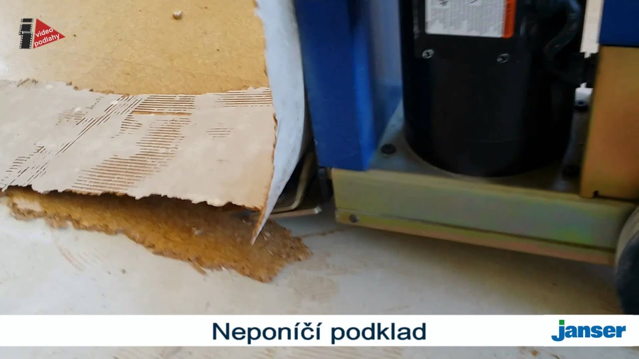 Jak sundat staré podlahy - strhávačka Janser MASTER Mobil - Hydraulic