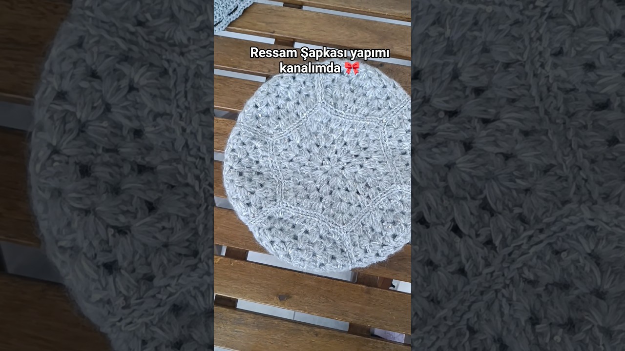 Yeni Trend Ressam Şapka 🧶 Tığ İşi Bere Yapımı 