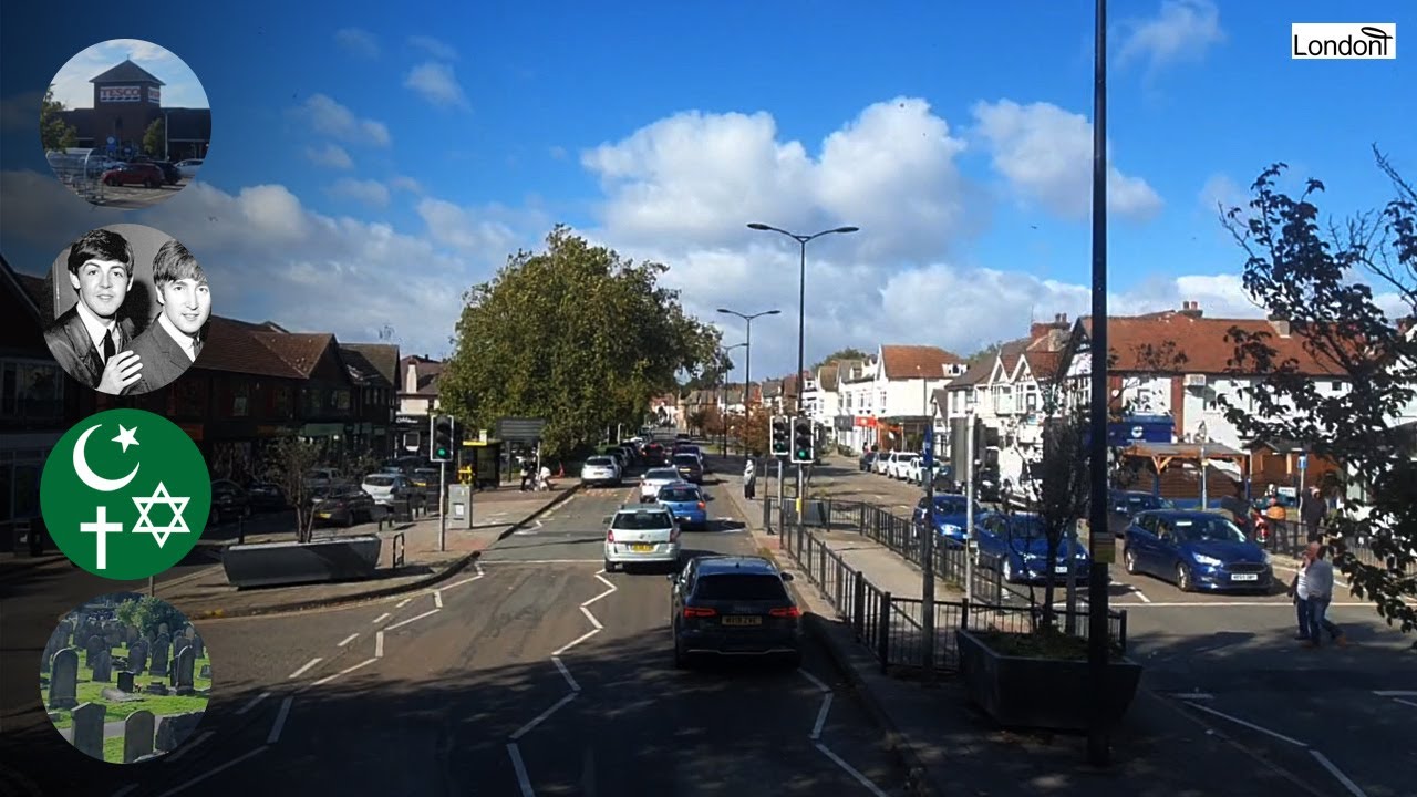 Road tour... Allerton area to Wavertree area (number 86 bus route) in Liverpool, England