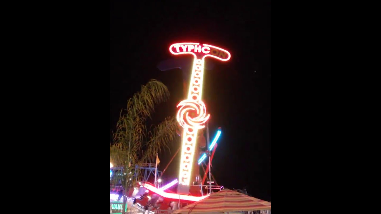 Santa Cruz Beach Boardwalk / new ride Typhoon