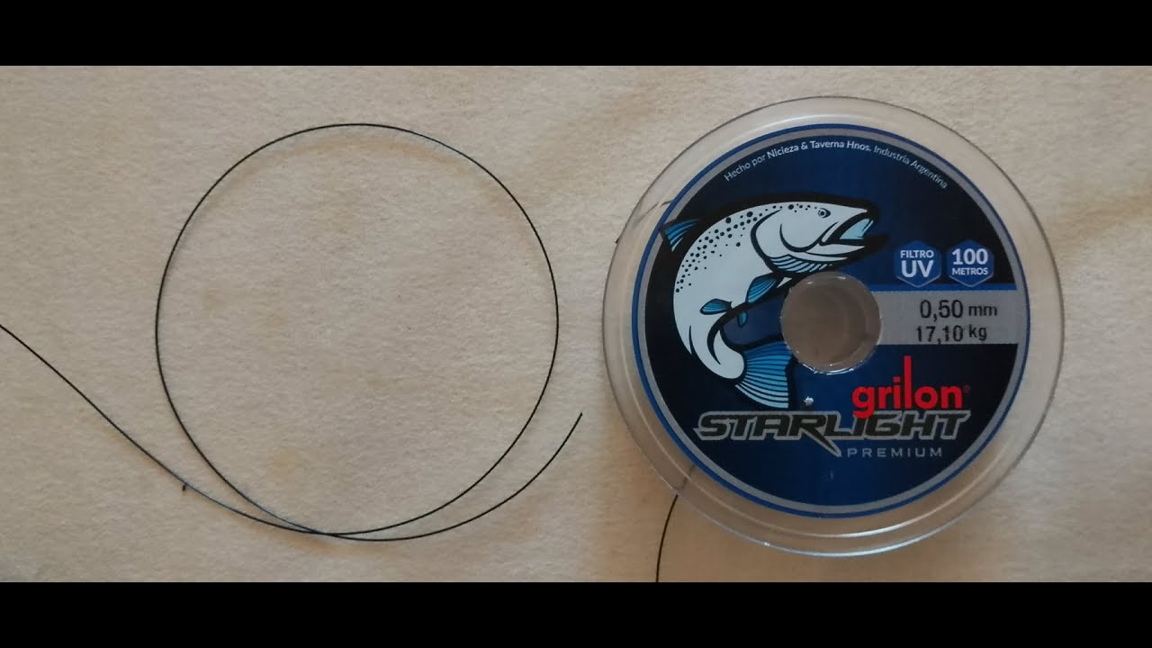 Nudo para unir tanzas de igual diámetro.