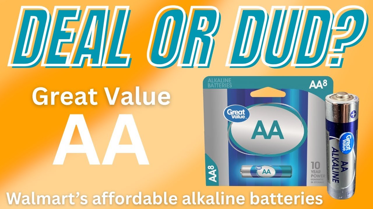 GREAT VALUE??? Testing Walmart's AA Alkaline Batteries & comparing to my favorite AA Alkaline