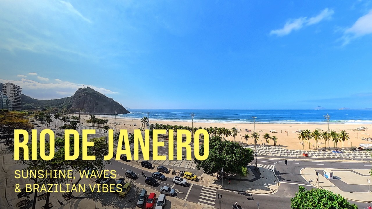RIO DE JANEIRO - Walk with me in 4K with sunshine, waves & Brazilian vibes 🇧🇷