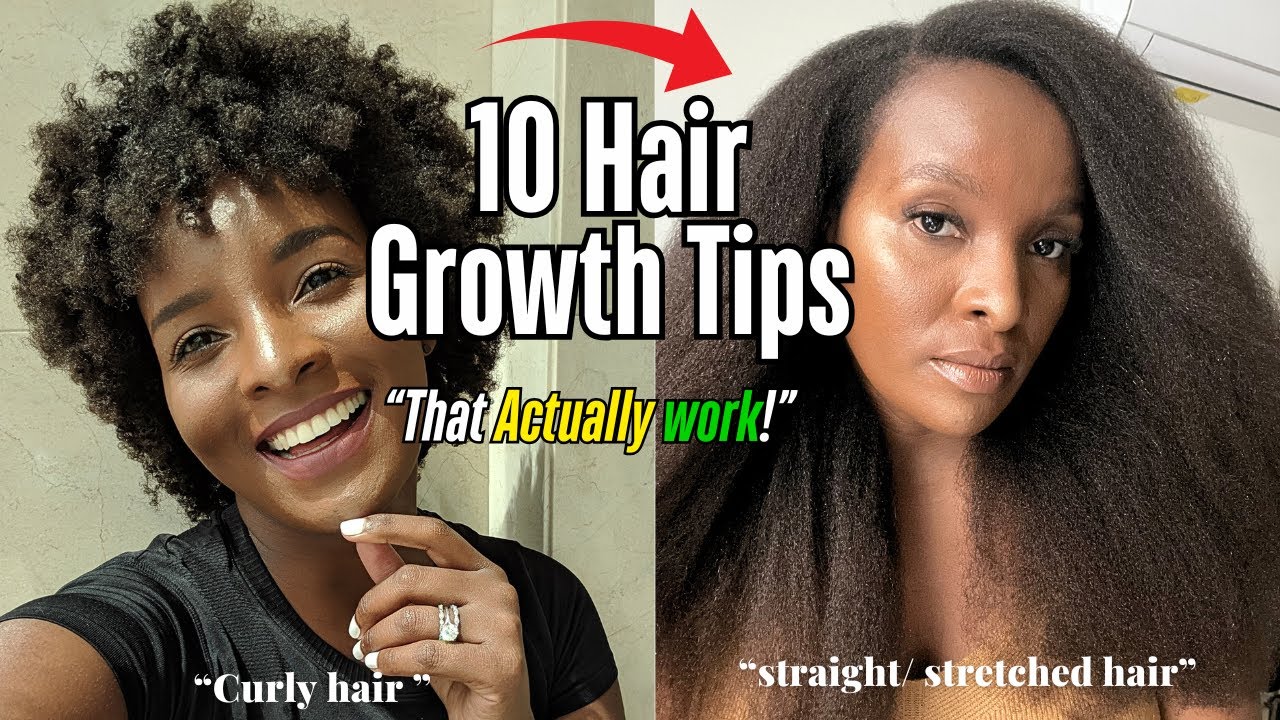 🌱 10 Hair Growth Tips That Actually Work! | Type 4b/4c natural hair 💁🏾&zwj;♀️