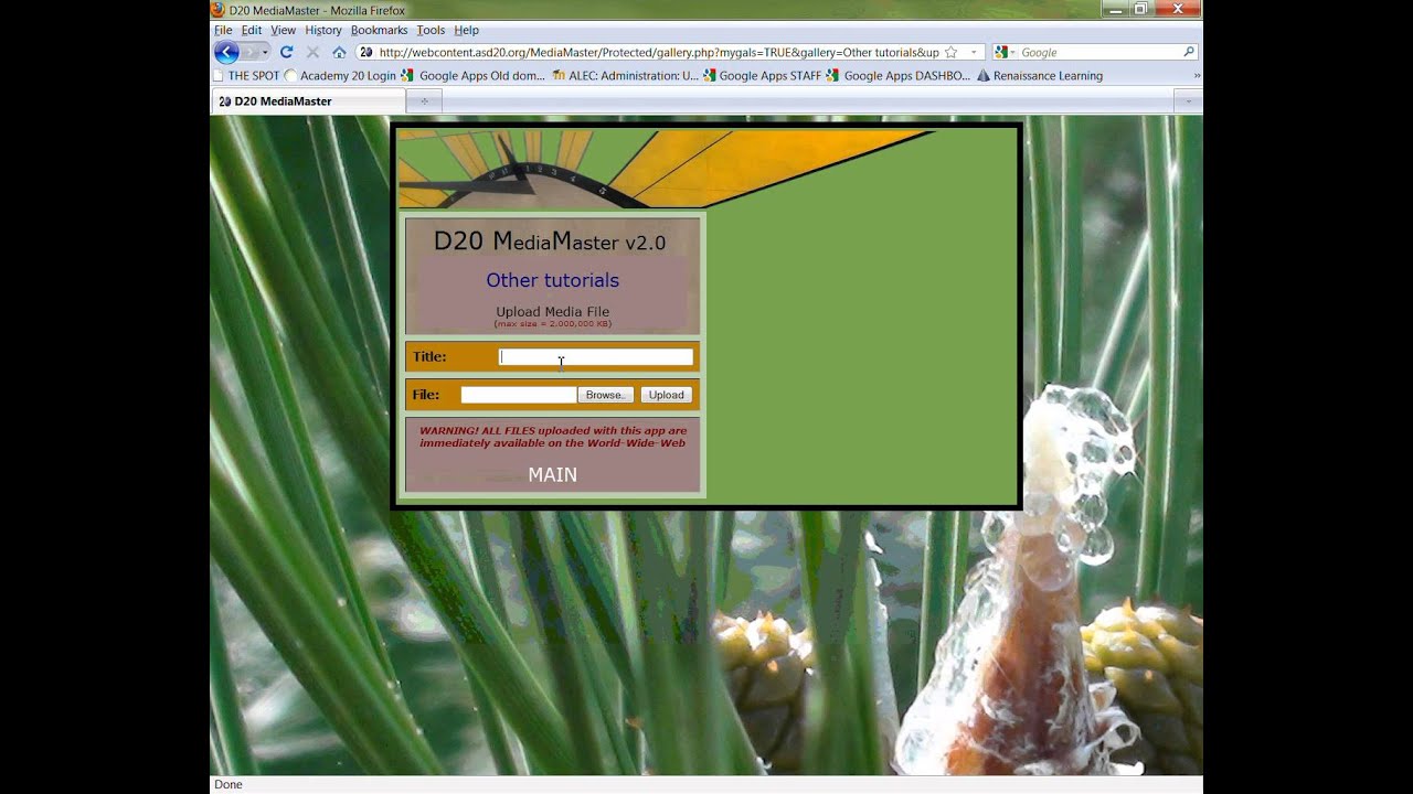 Webcontent server tutorial