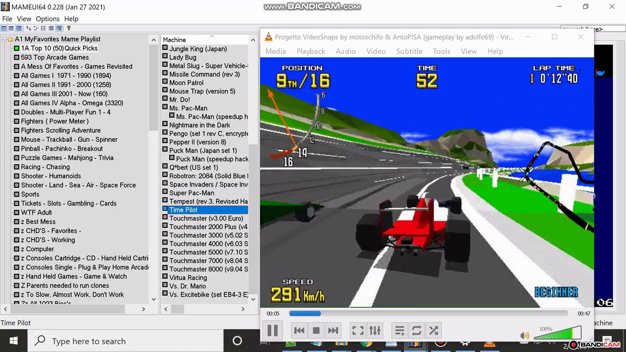MameUI How to Set up & Play Arcade Videos From MameUI64 Videos & View Pdf Arcade Manuals VideoSnap