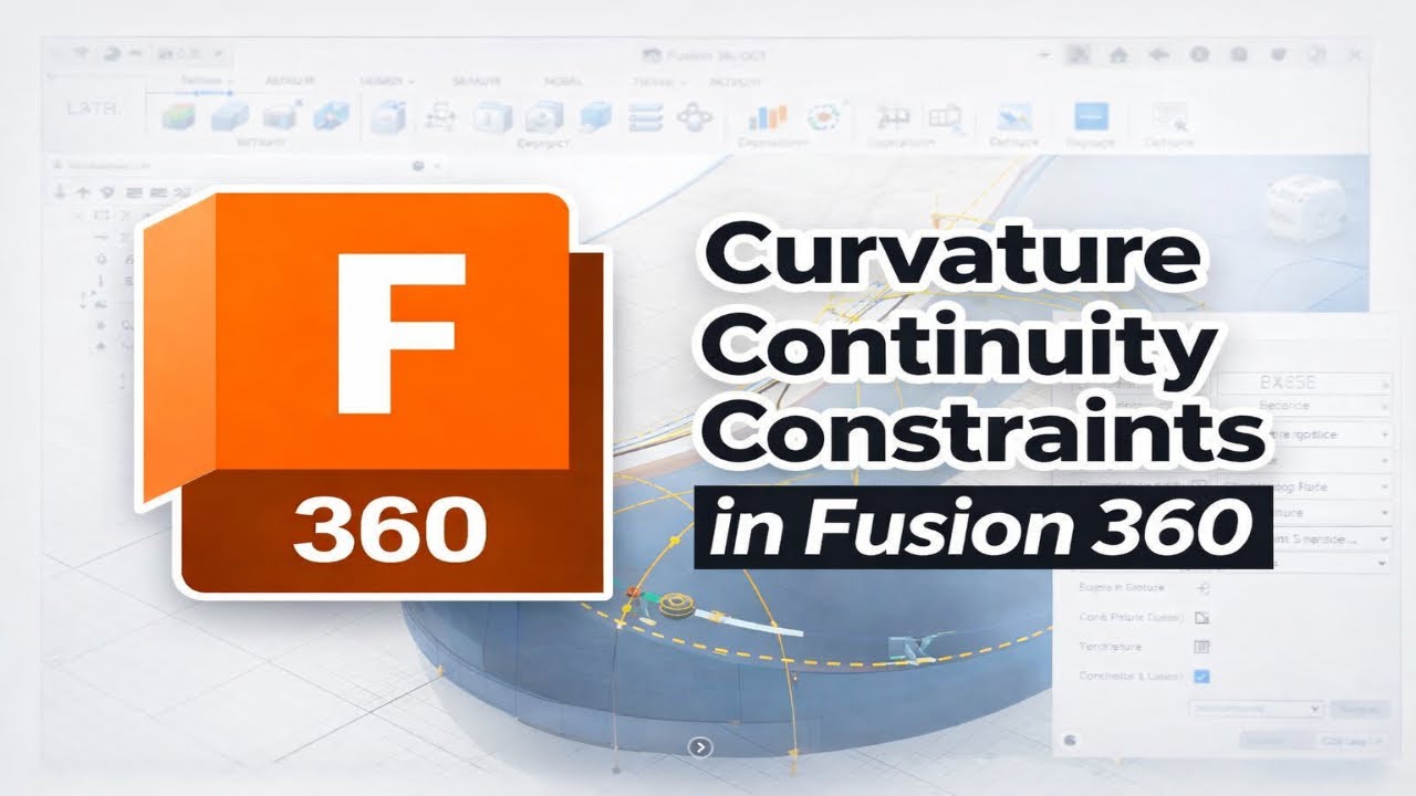 Как использовать ограничение непрерывности кривизны в Fusion 360 (2026)