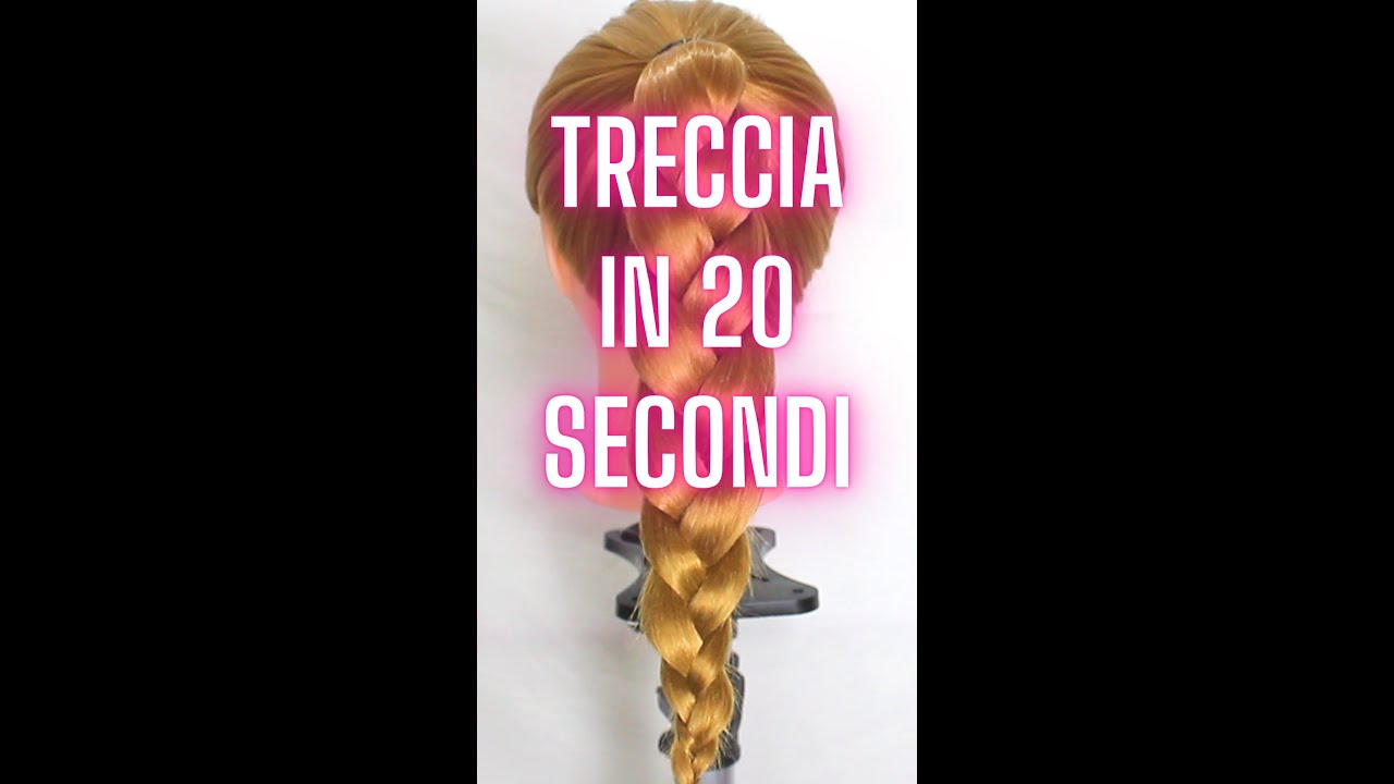 Come fare la TRECCIA in 20 secondi!🔥 FACILISSIMA 👍🤩#shorts #treccia #capelli