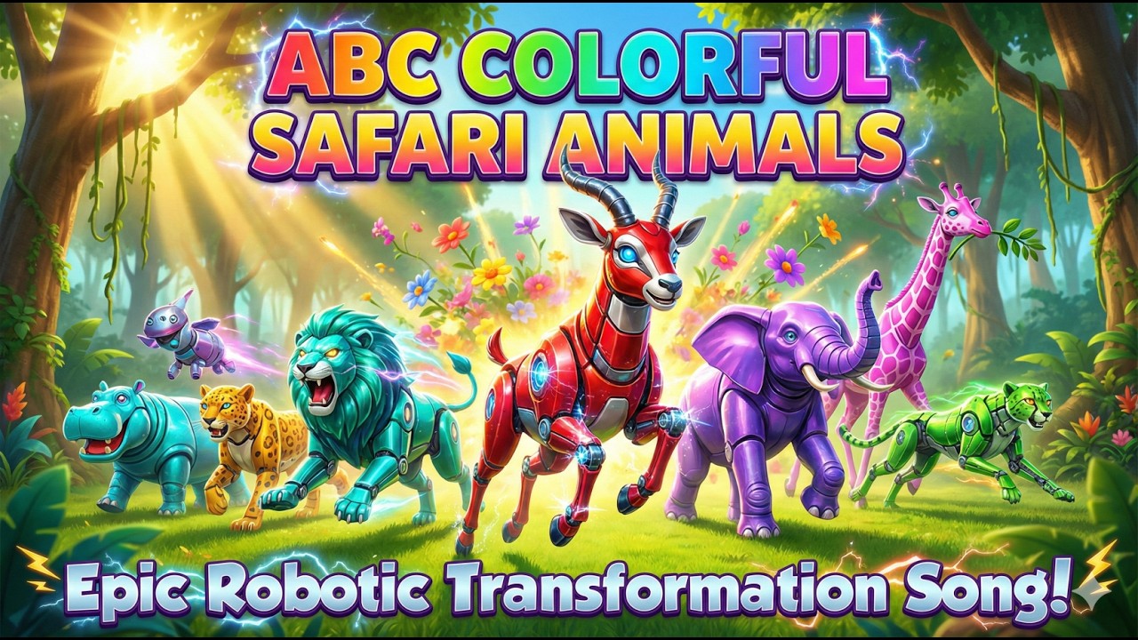 ABC Song: Safari Animals Meet Dinosaurs | Phonics for Kids