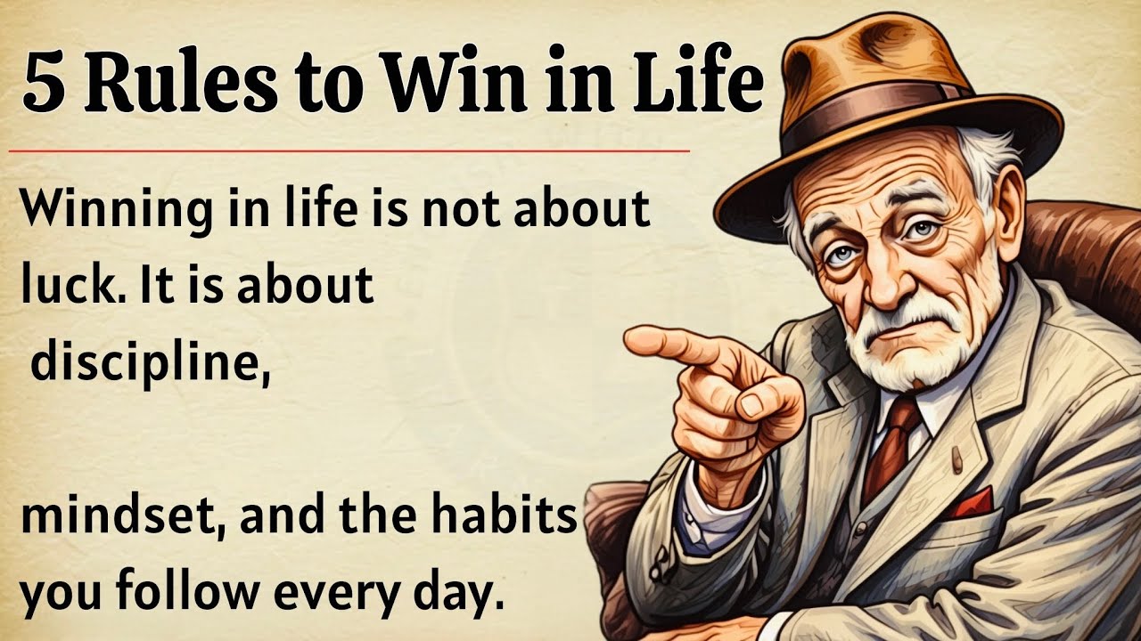 5 Rules to Win in Life | Build a Strong Mindset | Motivational Video 🔥 | Graded Reader ✅ | ESL