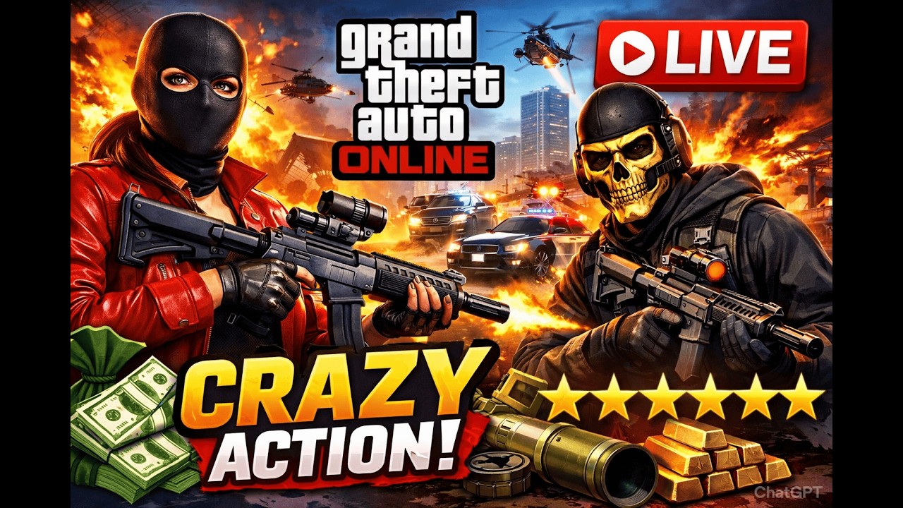 🔴 LIVE - || GTA 5 Online🔥 Chaos in Los Santos || GTA Online, Crazy Missions & Online Multiplayer ||