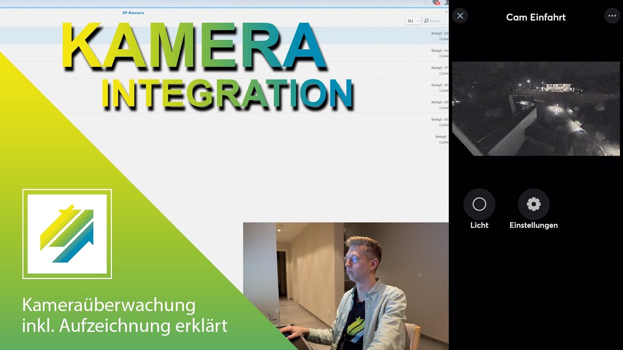 Sicherheit im SmartHome 1: Kameraüberwachung inkl. Aufzeichnung