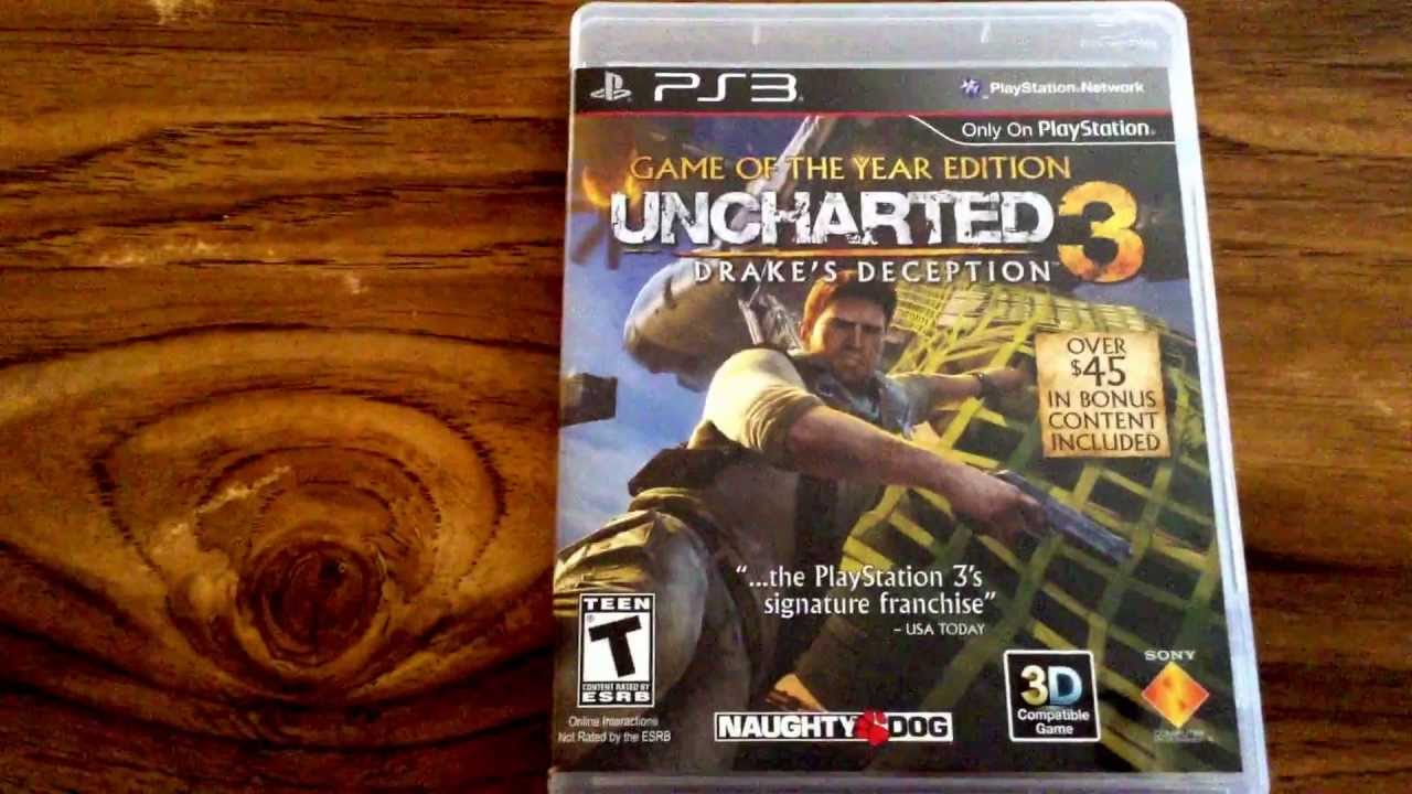 Uncharted 3 Drake's Deception GOTY Unboxing for PS3