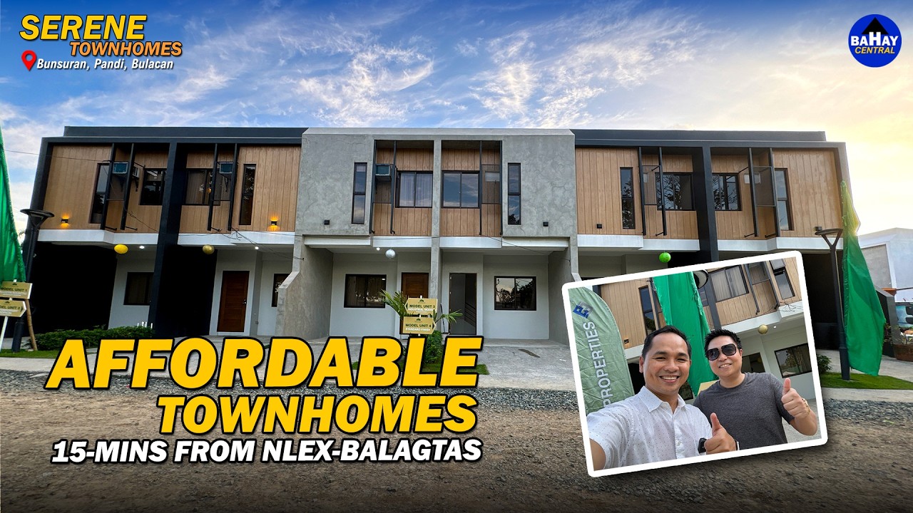 P2.8M | AFFORDABLE Modern Townhouses in Pandi, Bulacan | SERENE TOWNHOMES