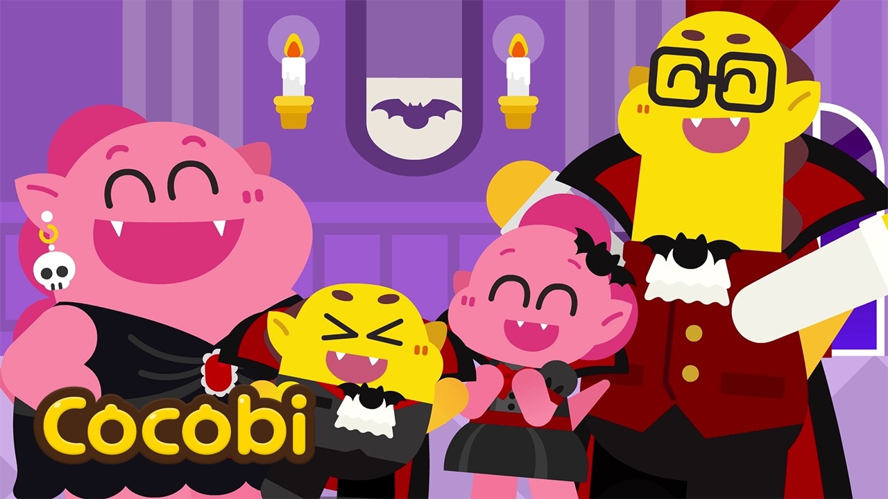Keluarga Hantu Vampir🧛‍♀️🧛‍♂️ | Lagu Anak-anak | Cocobi