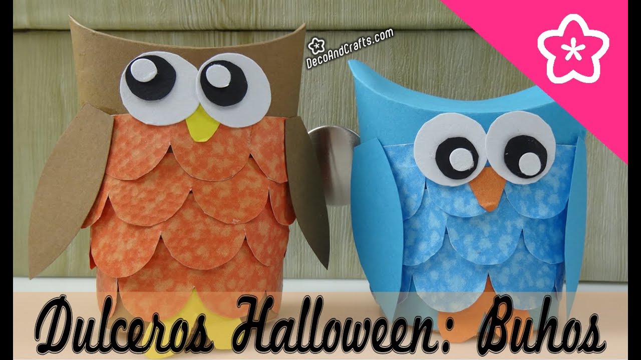 CAJITAS DE BUHOS - Dulceros para Halloween DIY - DecoAndCrafts
