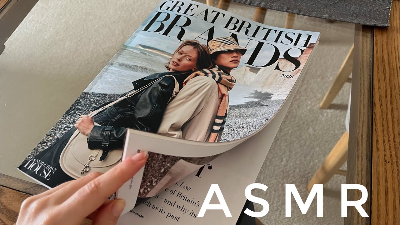 ASMR Magazine look through | Great British Brands | no talking 