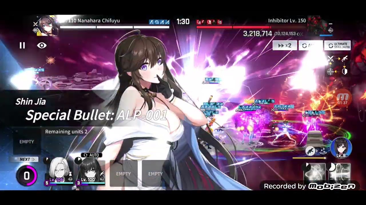 Counter:Side Global Inhibitor Lvl 150 autoplay (100%, bricked run)