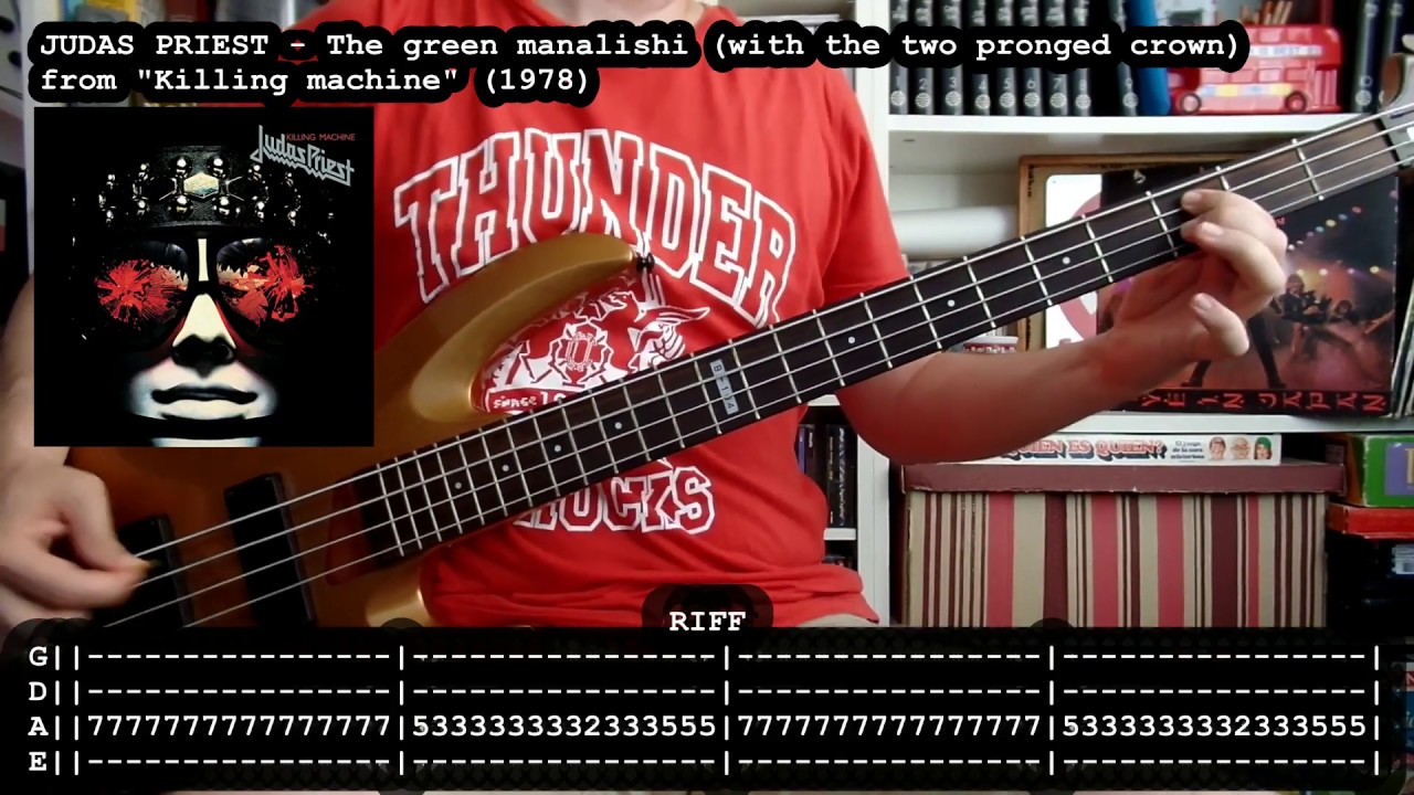 JUDAS PRIEST - The green manalishi (bass cover w/ Tabs)