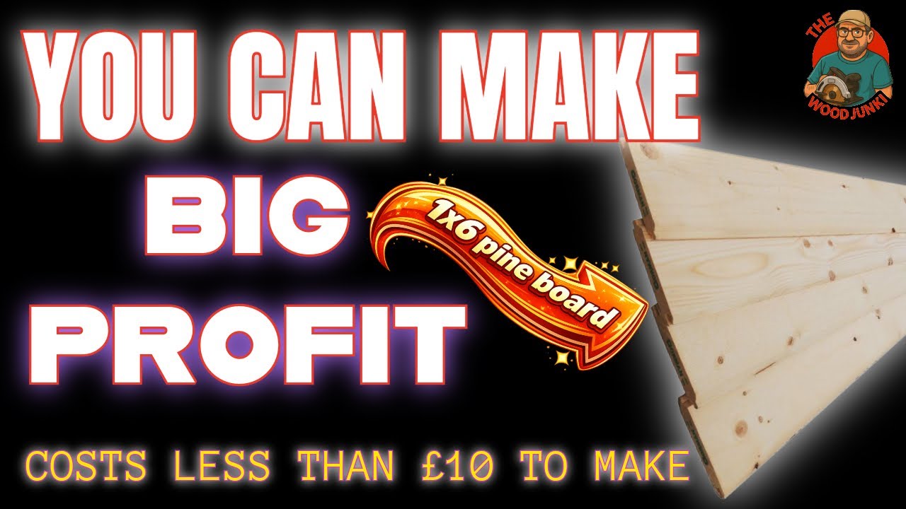 Изготовление товаров на продажу из сосновой доски 1x6