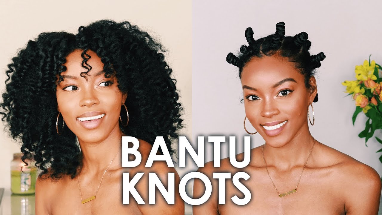 BANTU KNOTS ON STRETCHED NATURAL HAIR | Slim Reshae