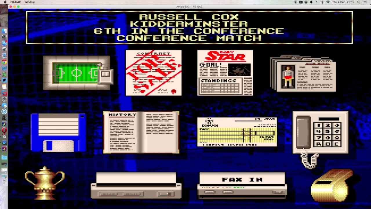 Premier Manager (1992) - Amiga - Playthrough as Kidderminster Harriers