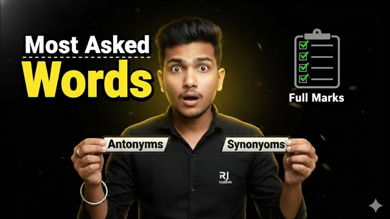 Synonyms + Antonyms Complete in One Video 🚀 | English for SSC LDC VDO CET