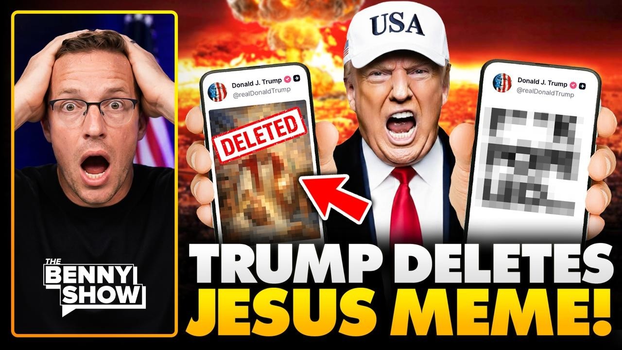 Trump DELETES Jesus Meme, Then Responds to FURIOUS Christians | Internet on FIRE...🔥