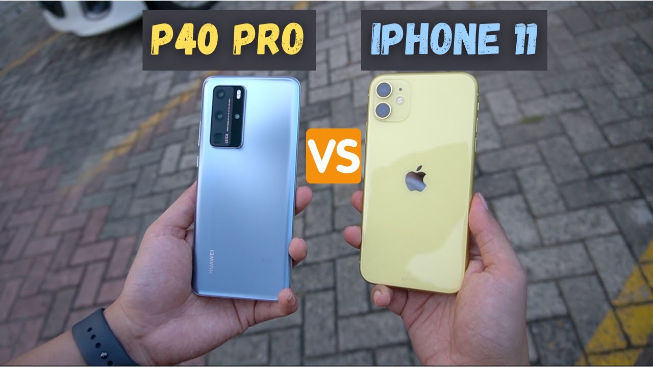 COBA BANDINGIN IPHONE 11 VS P40 PRO INDONESIA.. TES PUBG, KAMERA, ANTUTU BENCHMARK..