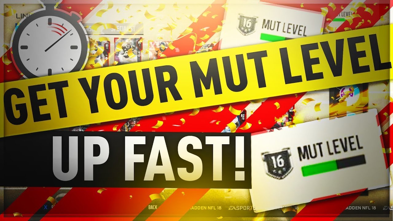 Madden 18 Ultimate Team - FASTEST WAY TO RANK UP YOUR MUT LEVEL! - Madden NFL 18 Ultimate Team