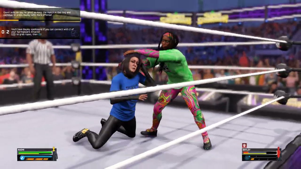 NAOMI VS BAYLEY ~ WWE2K25~PC GAMEPLAY ~ HP OMEN 16 i7-14650HX , RTX 4060 ~ 2026