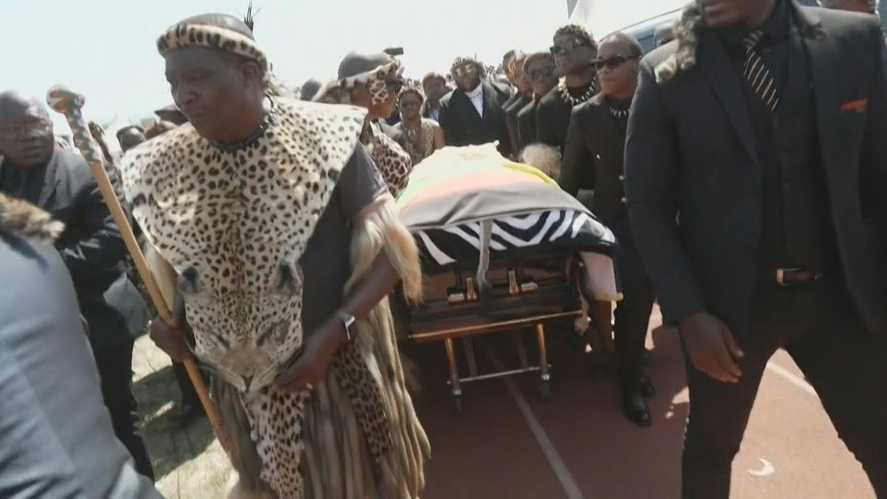 Arrival of coffin of late Prince Mangosuthu Buthelezi | AFP