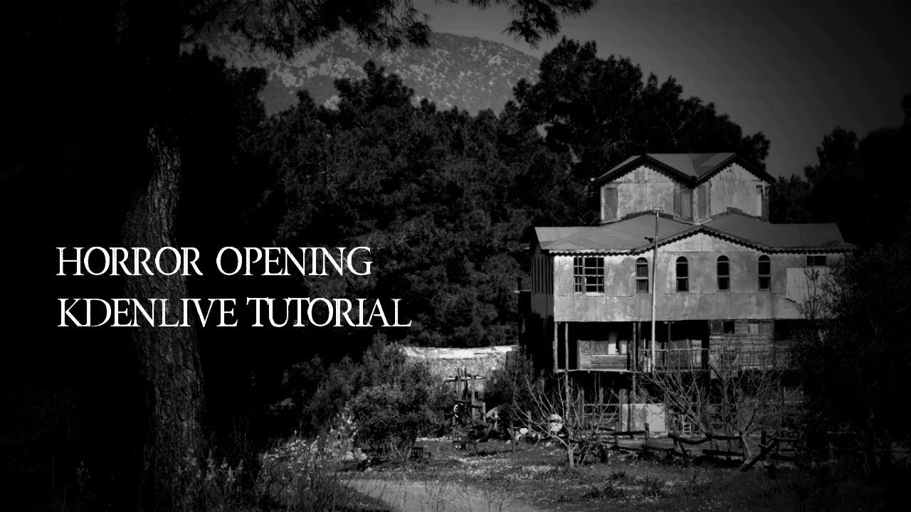kdenlive Tutorial - Halloween Horror Opening (Glitch Effect)