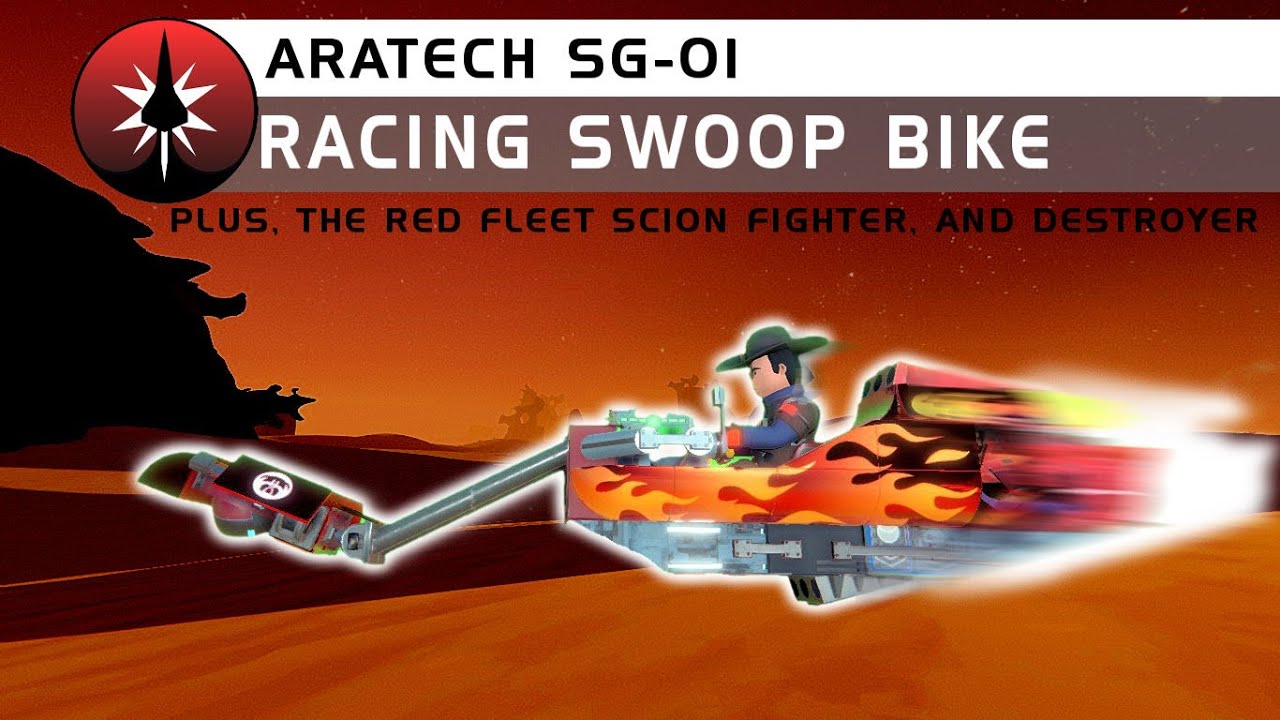 Destroyer Starfighter and Swoop Bike | Trailmakers Spacebound Builds
