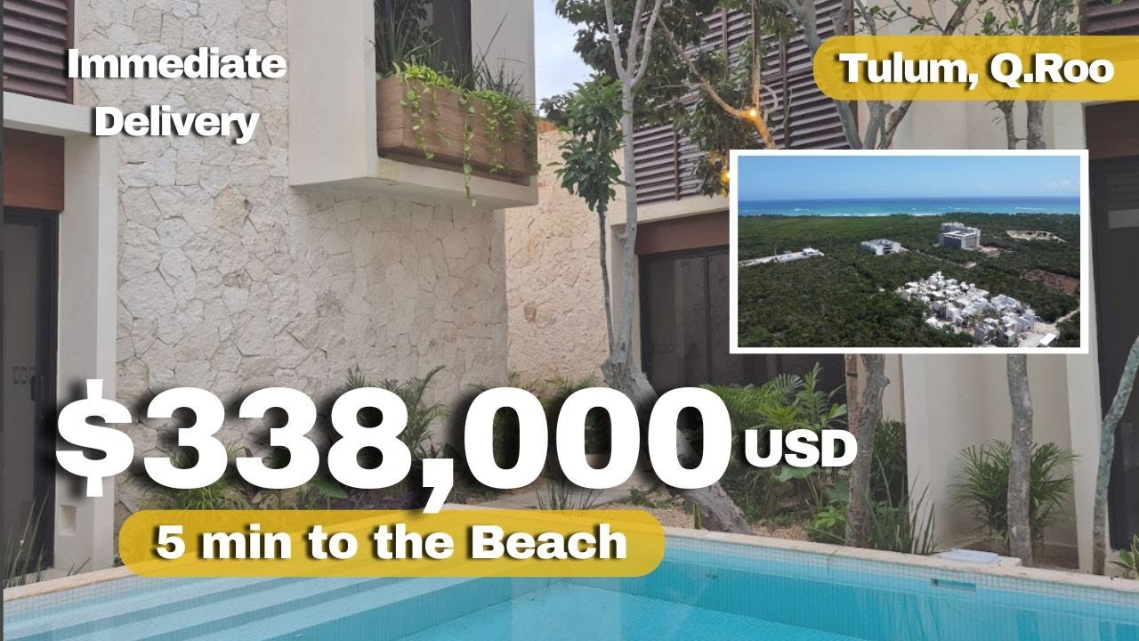 🏡 3-Bedroom Home for Sale in Tulum | 5 Min from the Beach 🌴 | Immediate Delivery | $338K USD